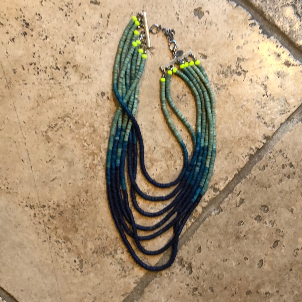 Anthropologie wood beads necklace